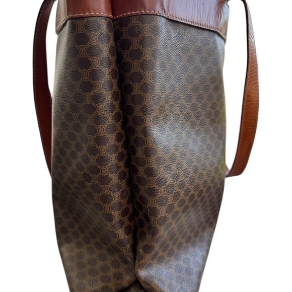 Celine Macadam Coated Canvas and Leather Tote - Picture 4 of 7